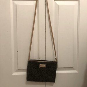 Calvin Klein cross body bag, brown/tan